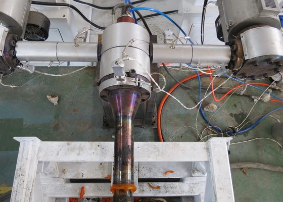 30kgh 17mm διπλοτειχισμένη ζαρωμένη σωλήνων γραμμή παραγωγής σωλήνων μηχανών πλαστική
