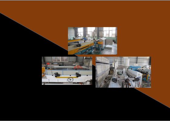250kg/H 690mm ενιαία ζαρωμένη τοίχος γραμμή εξώθησης σωλήνων