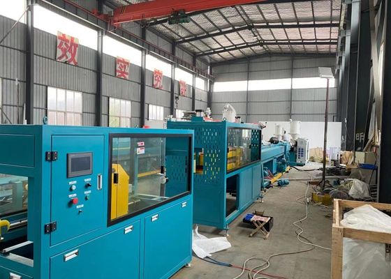 320kg/H ενιαία HDPE βιδών μηχανή εξωθητών σωλήνων παροχής νερού γραμμών εξώθησης σωλήνων