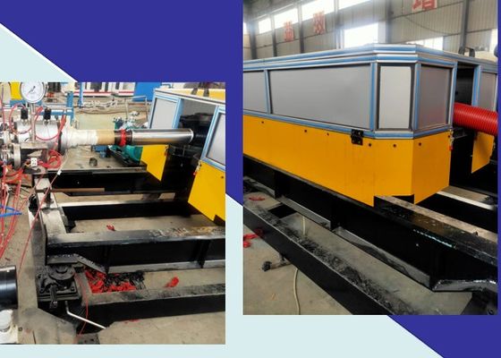 ζαρωμένη γραμμή εξώθησης σωλήνων PE 2063mm PP HDPE που κατασκευάζει τη μηχανή