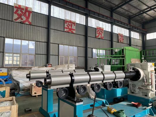 HDPE 50mm250mm διπλοτειχισμένες ζαρωμένες μηχανή σωλήνων/γραμμή εξώθησης