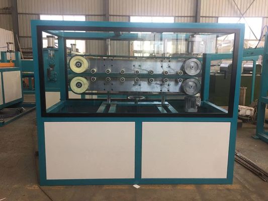 Ενιαίος τοίχος 417mm ζαρωμένη PVC έγκριση CE μηχανών σωλήνων