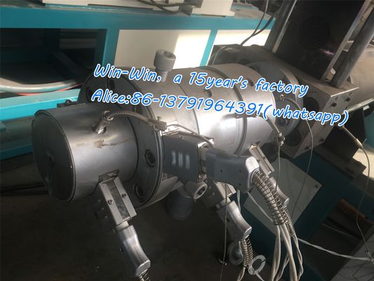 Μονή διπλή βιδωτή γραμμή εξώθησης για πλαστικό κυματοειδές σωλήνα PVC PPR HDPE