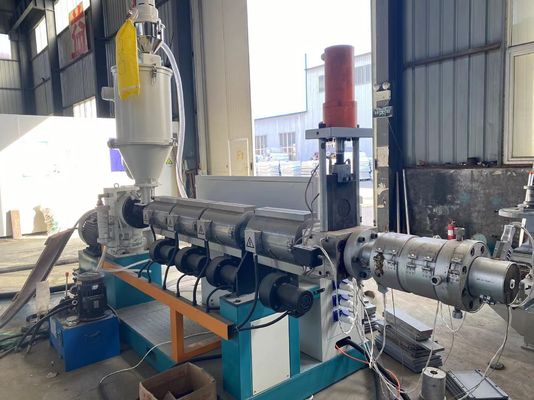 Πλαστικό HDPE PP Pipe Single Screw Πλαστική γραμμή εξώθησης μηχανής εξώθησης