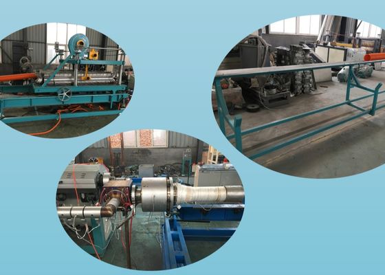 PE 16mm διπλοτειχισμένη ζαρωμένη γραμμή εξώθησης σωλήνων