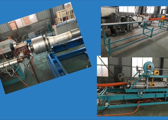 HDPE διπλοτειχισμένη ζαρωμένη μηχανή σωλήνων