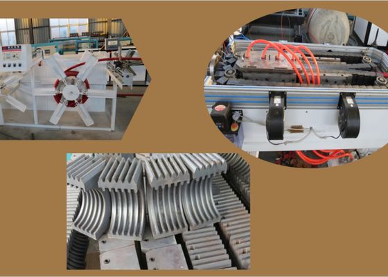 PVC 800mm PP διπλοτειχισμένη ζαρωμένη γραμμή εξώθησης σωλήνων