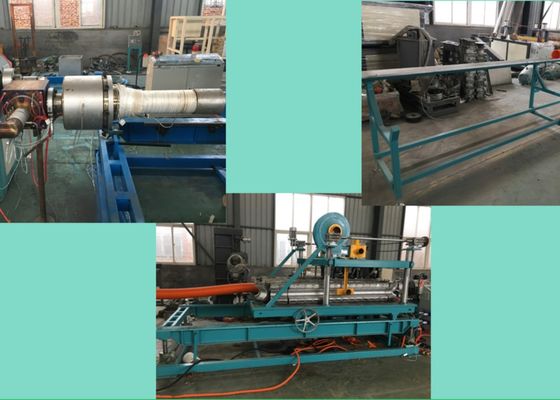 50-100kg/H εύκαμπτη σωλήνων PE μηχανών μηχανή μανικών χαλύβδινων συρμάτων ενισχυμένη