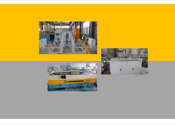 PVC PE PP ενιαία ζαρωμένη καλωδίων καλωδίων προστασίας πλαστική γραμμή εξώθησης σωλήνων σωλήνων ζαρωμένη εξωθητής