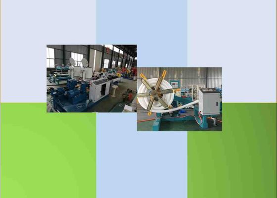 Μαλακός σωλήνας PVC 50kg/H ζαρωμένος έλικας που κατασκευάζει τη μηχανή