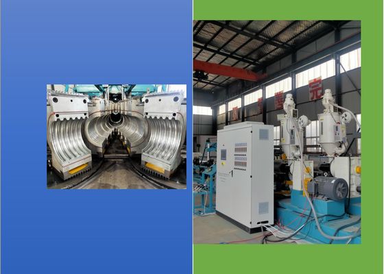 Διπλή βιδών γραμμή παραγωγής σωλήνων PLC 50kg/H πλαστική