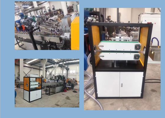 Διπλοτειχισμένη HDPE γραμμή εξώθησης σωλήνων PVC ζαρωμένη PLC