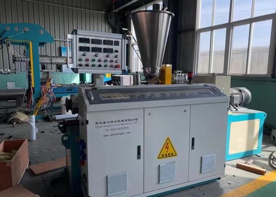 Ενιαία ζαρωμένη τοίχος γραμμή 20kg/H εξώθησης σωλήνων PE PVC PP που κατασκευάζει τη μηχανή