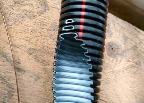 HDPE ενιαία ζαρωμένη τοίχος γραμμή 20mm εξώθησης σωλήνων διάμετρος/κατασκευή της μηχανής