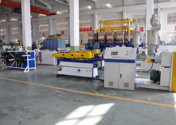 σπειροειδής ζαρωμένη προστασία ηλεκτρικών καλωδίων γραμμών εξώθησης σωλήνων 32mm PP