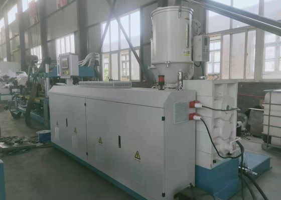 HDPE διπλοτειχισμένη ζαρωμένη γραμμή πλήρες Intermeshing εξώθησης σωλήνων 6,5 m/min