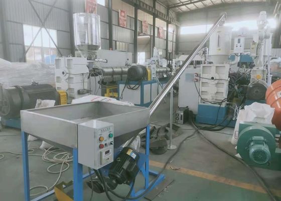 Πλαστική γραμμή 37kw εξώθησης σωλήνων PPR ζαρωμένη HDPE με το μετατροπέα ABB