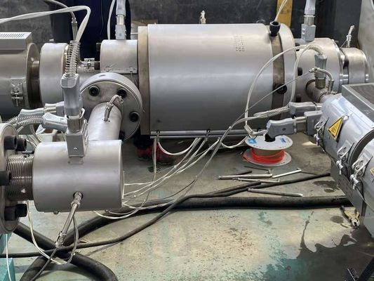 γραμμή εξώθησης σωλήνων 200500mm ενιαία ζαρωμένη τοίχος/κατασκευή της μηχανής