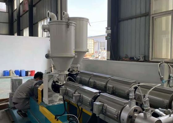 HDPE 200mm υψηλή αποδοτικότητα γραμμών παραγωγής σωλήνων PE πλαστική