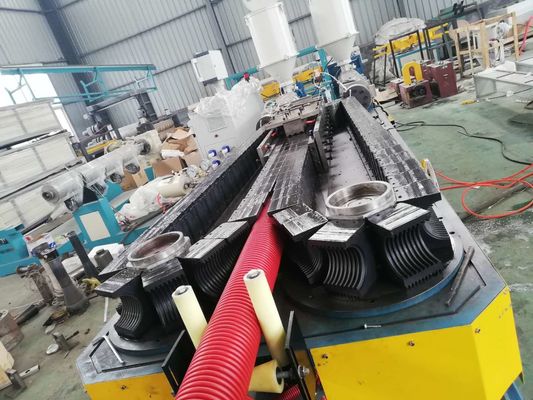 10-20 ενιαία ζαρωμένη τοίχος μηχανή σωλήνων PE PP PVC M/Min