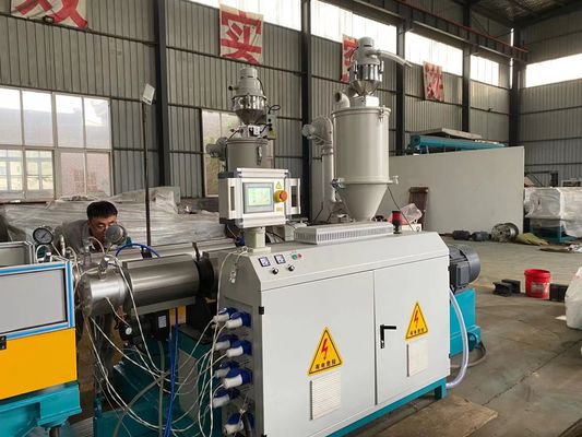 γραμμή εξώθησης σωλήνων 32110mm διπλοτειχισμένη ζαρωμένη που κατασκευάζει τη μηχανή