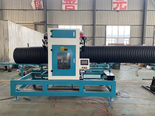 HDPE PE PP 200mm - 400mm διπλοτειχισμένη ζαρωμένη γραμμή εξώθησης σωλήνων